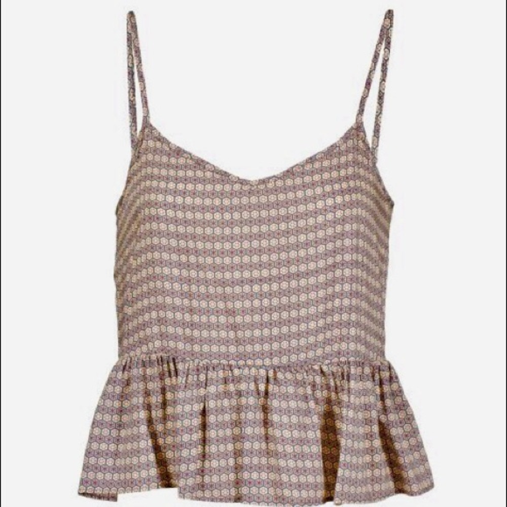 BCBGeneration blush & gray “nectar multi” cami